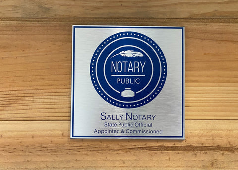 Notary Custom Wall Plaque