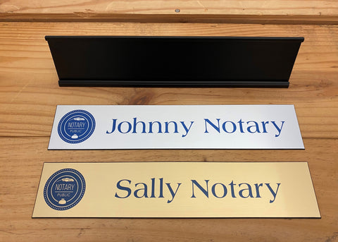 Notary Desk Plate