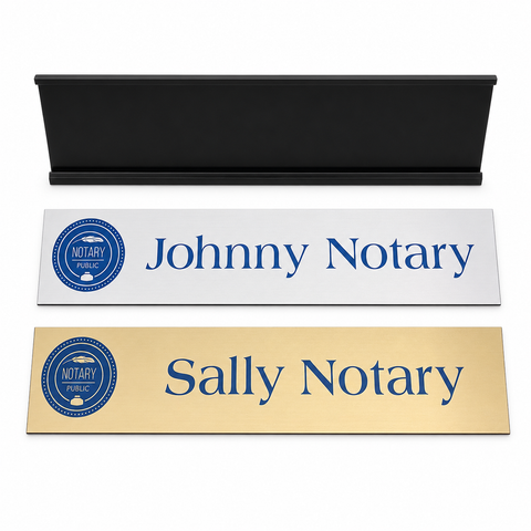 Notary Desk Plate