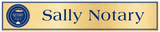 Notary Desk Plate