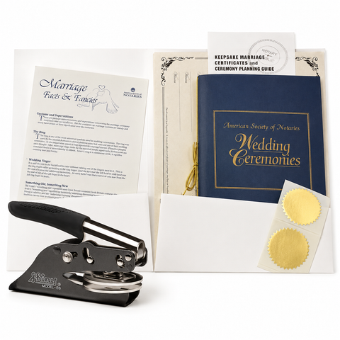 Marriage Kit including Handheld Embosser - MONTANA ONLY