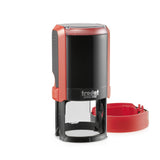 Round Self Inking Notary in Pink, Red, Blue or Black
