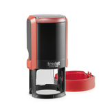 Round Self Inking Notary in Pink, Red, Blue or Black