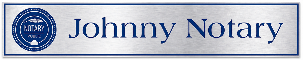 Notary Desk Plate