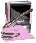 Pink Stamp and Matching Embosser